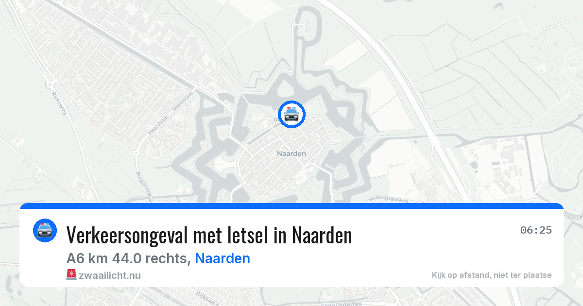 Verkeersongeval met letsel in Naarden — 27 apr 2026