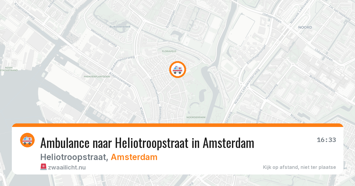 Ambulance naar Heliotroopstraat in Amsterdam — 21 mei 2026
