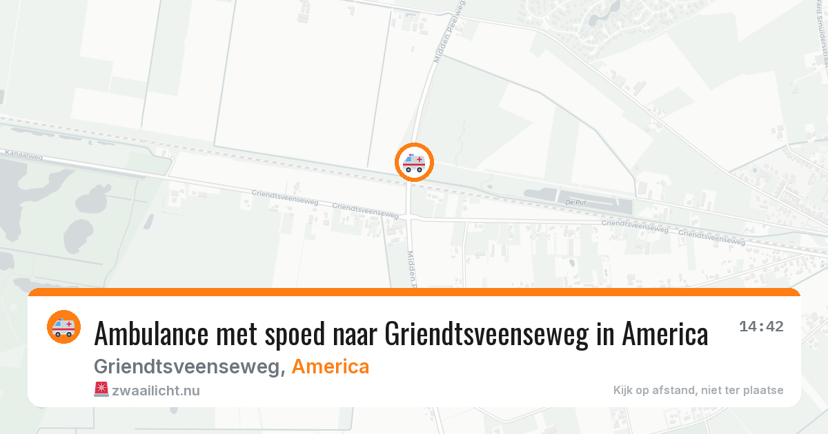 Ambulance met spoed naar Griendtsveenseweg in America — 28 apr 2026