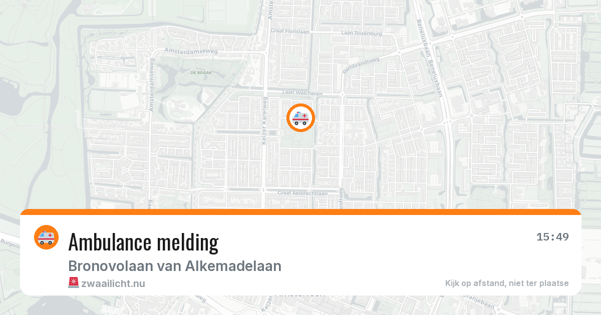 Ambulance melding — 31 jan 2026