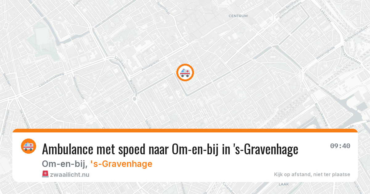 Ambulance met spoed naar Om-en-bij in 's-Gravenhage — 24 mei 2026