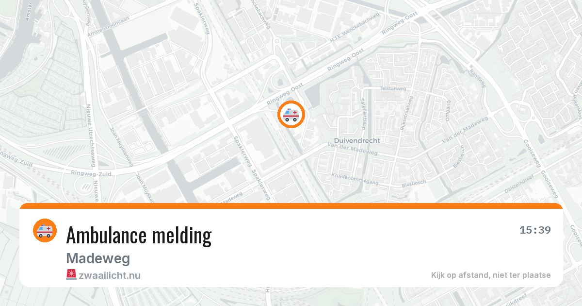 Ambulance melding — 10 jul 2026