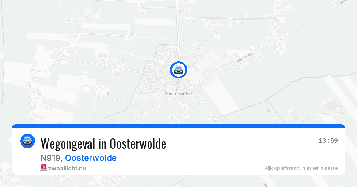 Wegongeval in Oosterwolde — 11 jul 2026