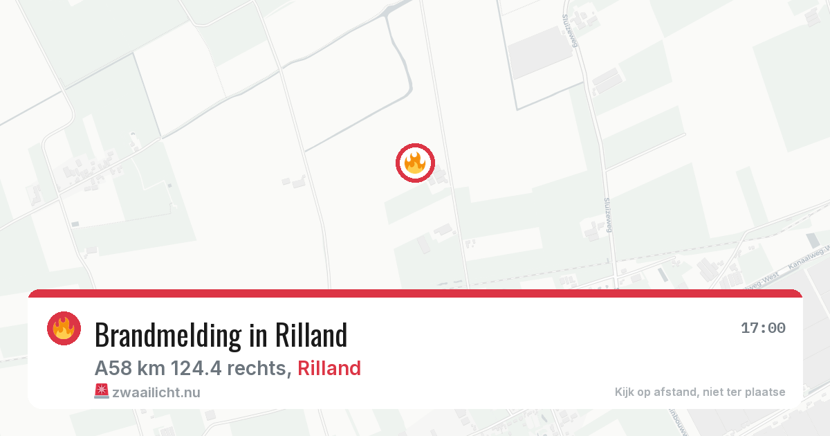 Brandmelding in Rilland — 20 jul 2026