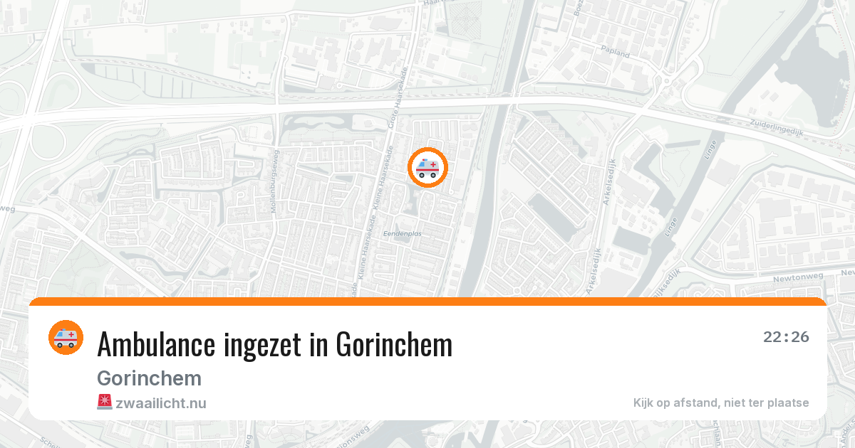Ambulance ingezet in Gorinchem — 13 jul 2026