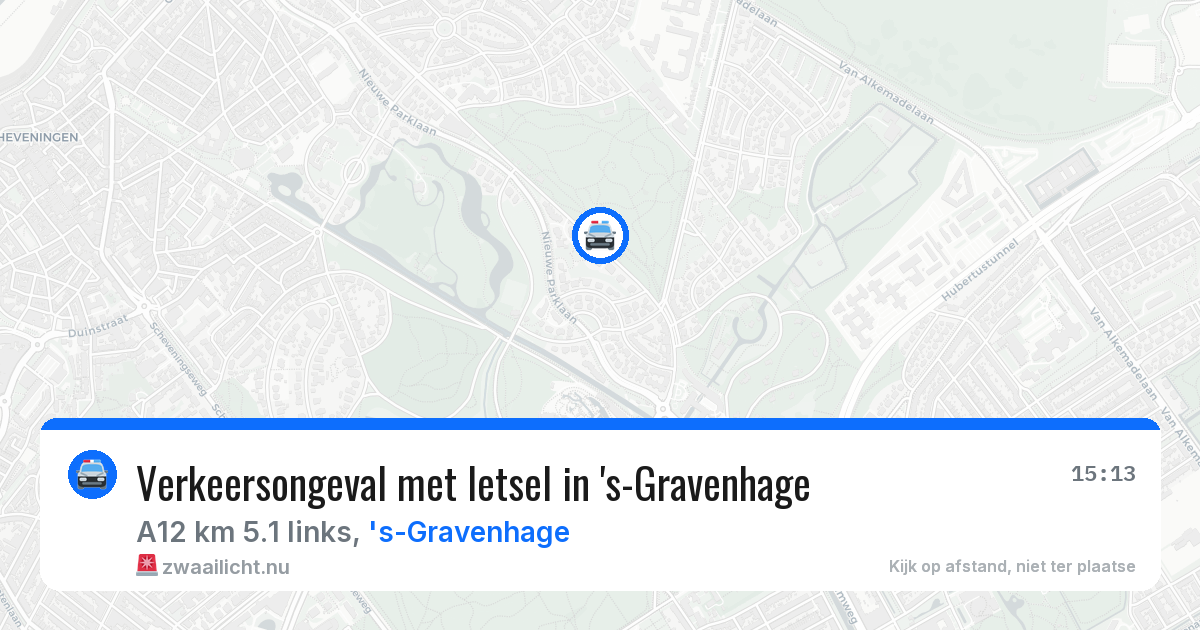Verkeersongeval met letsel in 's-Gravenhage — 17 mrt 2026