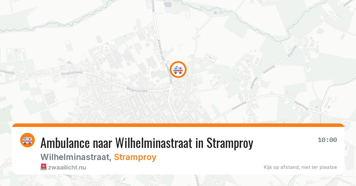 Ambulance naar Wilhelminastraat in Stramproy — 22 jul 2026