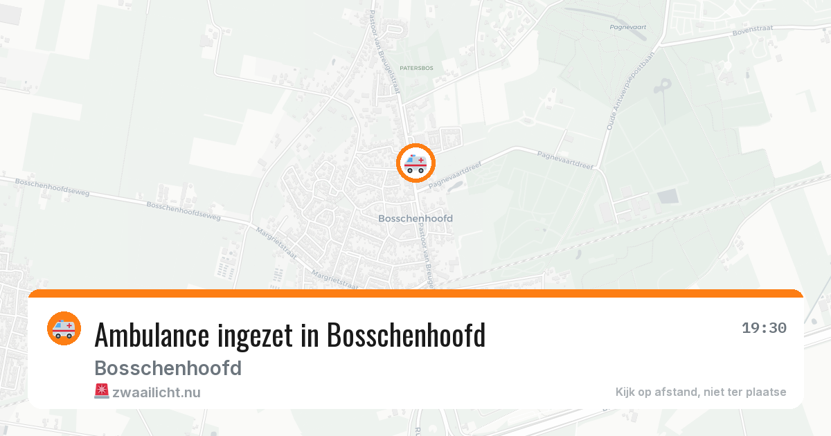 Ambulance ingezet in Bosschenhoofd — 13 jul 2026