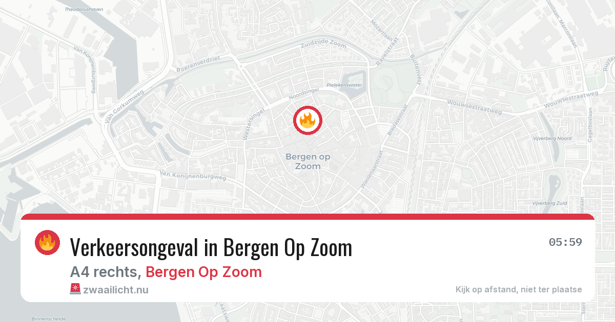 Verkeersongeval in Bergen Op Zoom — 23 apr 2026