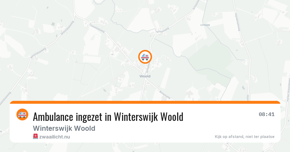 Ambulance ingezet in Winterswijk Woold — 28 jun 2026