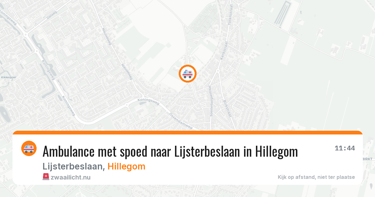 Ambulance met spoed naar Lijsterbeslaan in Hillegom — 21 jan 2026