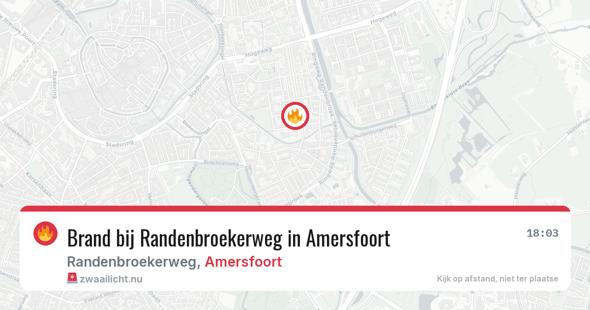 Brand bij Randenbroekerweg in Amersfoort — 11 jul 2026