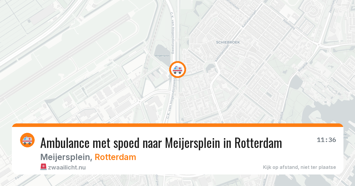 Ambulance met spoed naar Meijersplein in Rotterdam — 27 mei 2026
