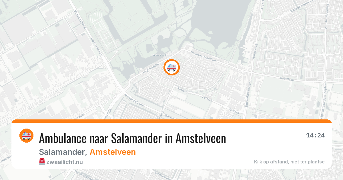 Ambulance naar Salamander in Amstelveen — 10 mei 2026