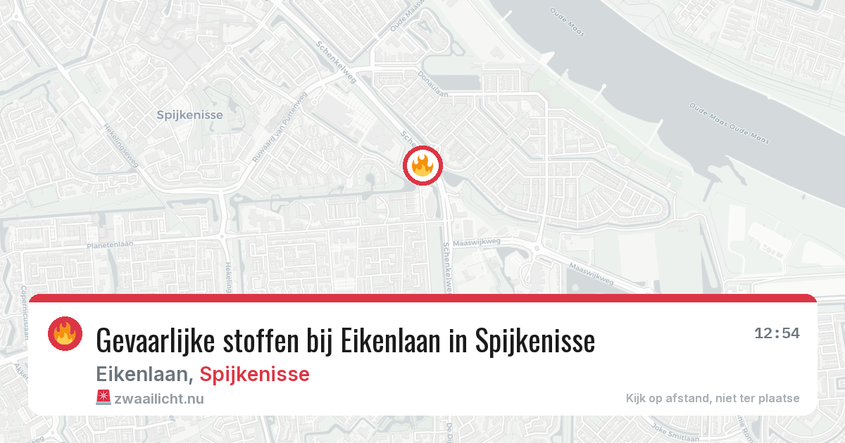Gevaarlijke stoffen bij Eikenlaan in Spijkenisse — 5 apr 2026