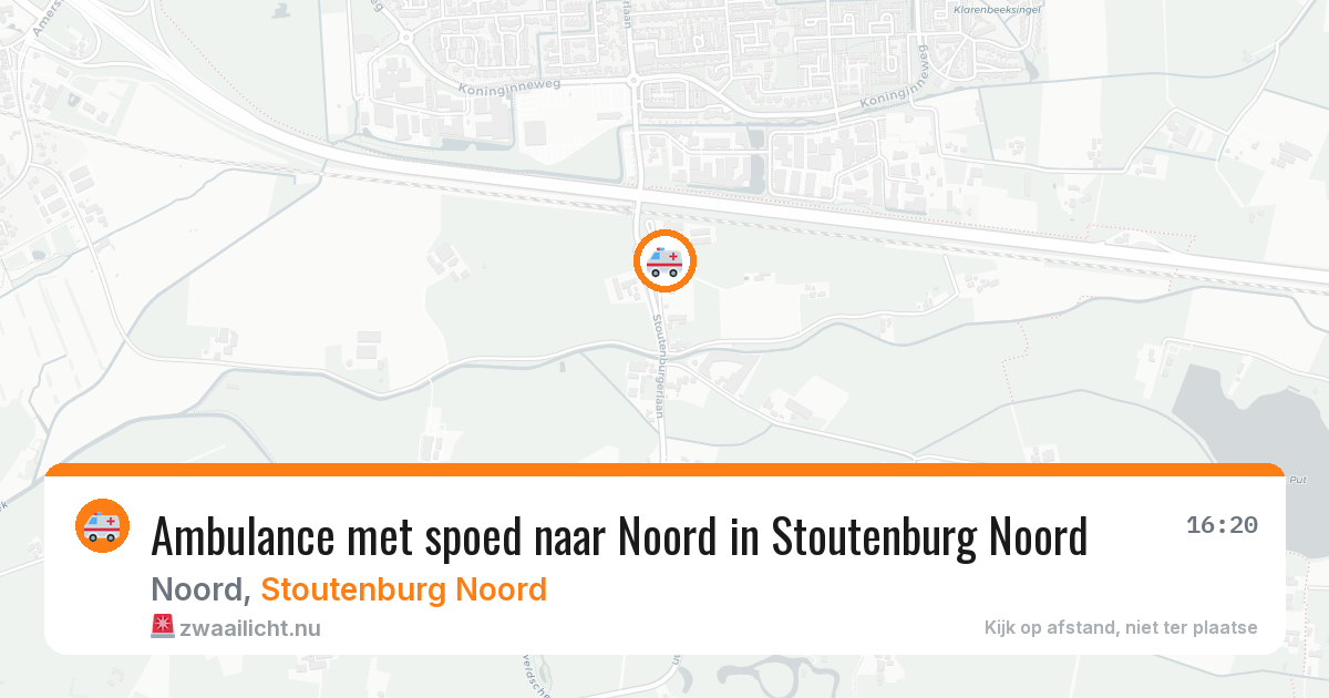 Ambulance met spoed naar Noord in Stoutenburg Noord — 13 jul 2026