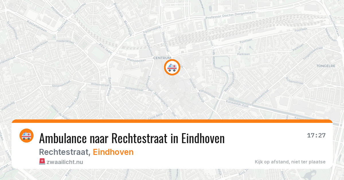 Ambulance naar Rechtestraat in Eindhoven — 23 mrt 2026