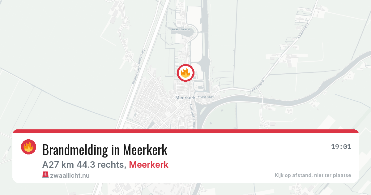 Brandmelding in Meerkerk — 2 mrt 2026