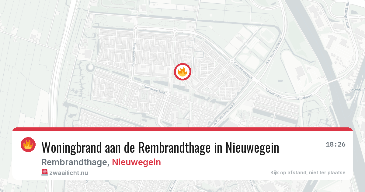 Woningbrand aan de Rembrandthage in Nieuwegein — 31 mrt 2026