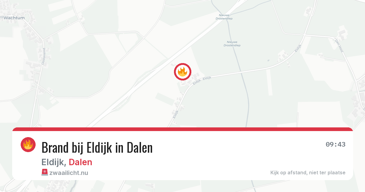 Brand bij Eldijk in Dalen — 14 mrt 2026