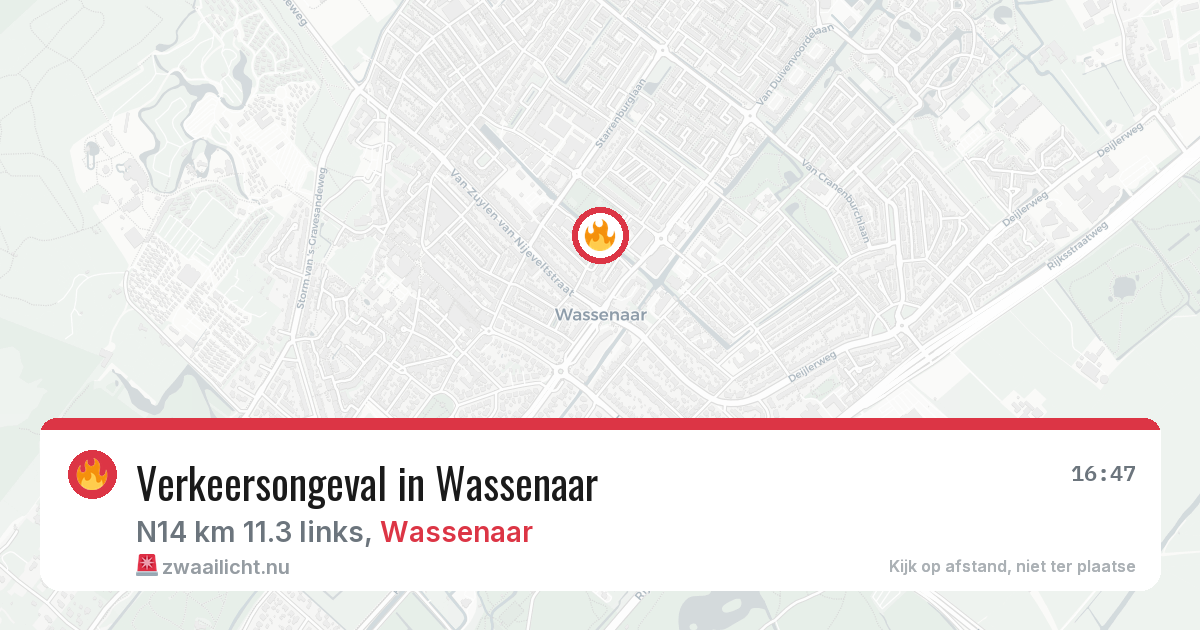 Verkeersongeval in Wassenaar — 27 mei 2026