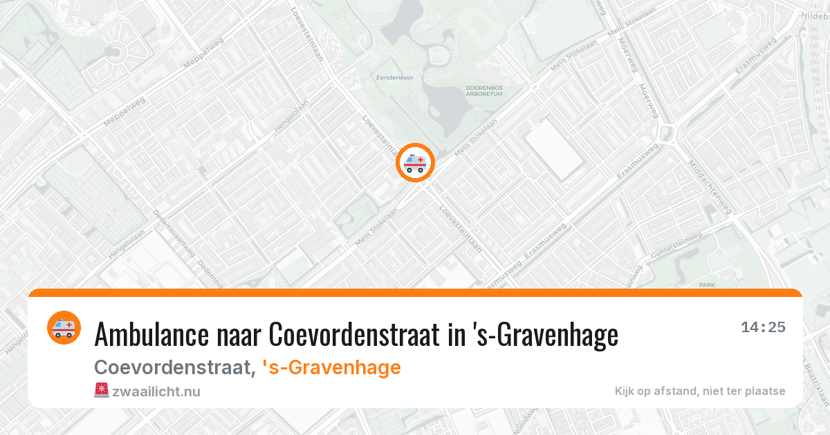 Ambulance naar Coevordenstraat in 's-Gravenhage — 22 jul 2026