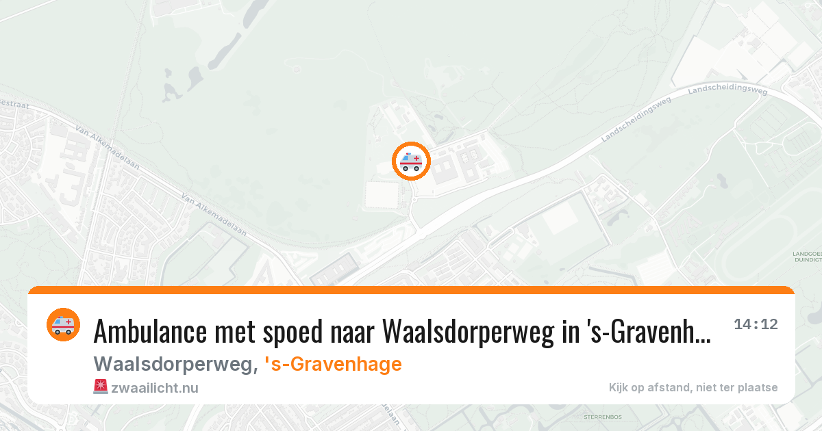 Ambulance met spoed naar Waalsdorperweg in 's-Gravenhage — 26 feb 2026