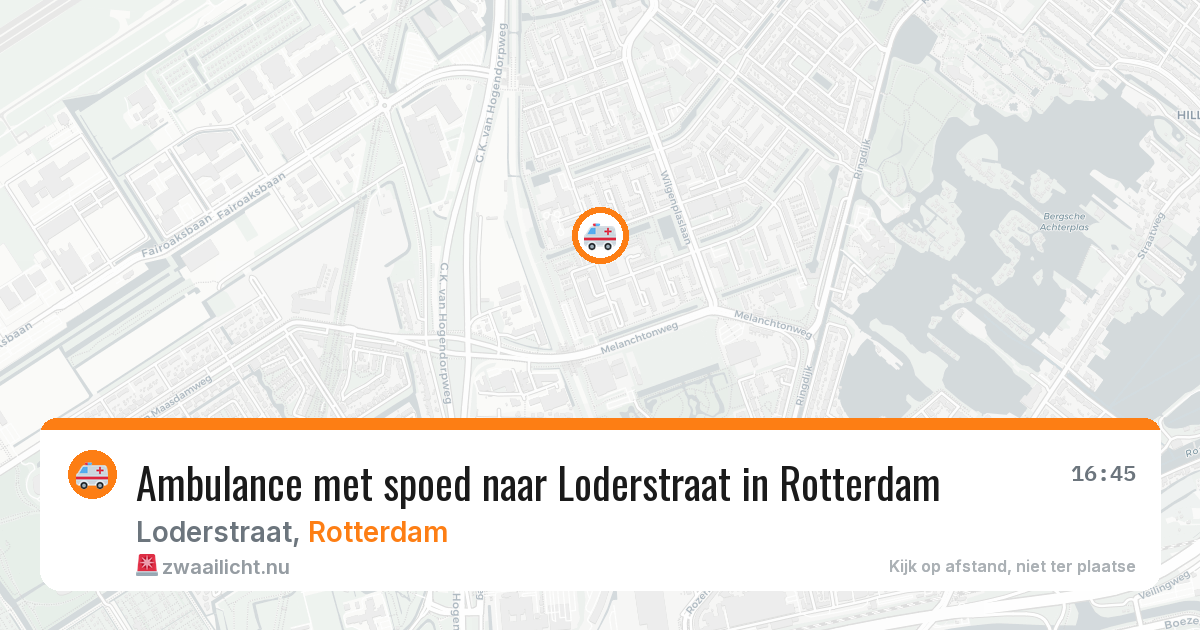 Ambulance met spoed naar Loderstraat in Rotterdam — 19 mrt 2026