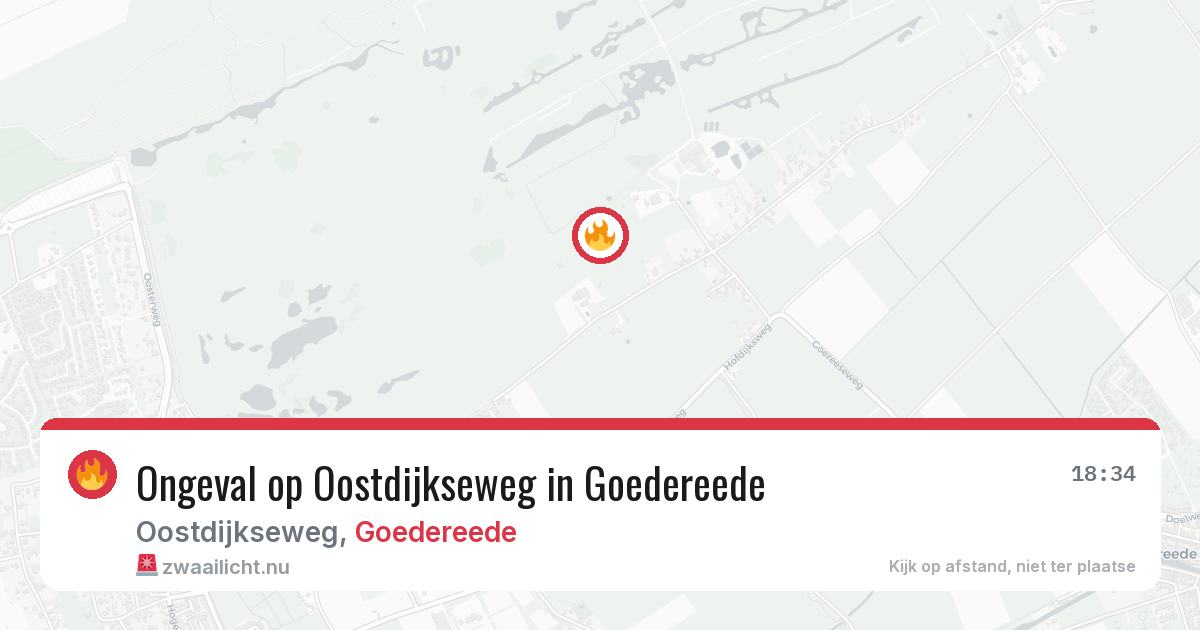 Ongeval op Oostdijkseweg in Goedereede — 12 jul 2026