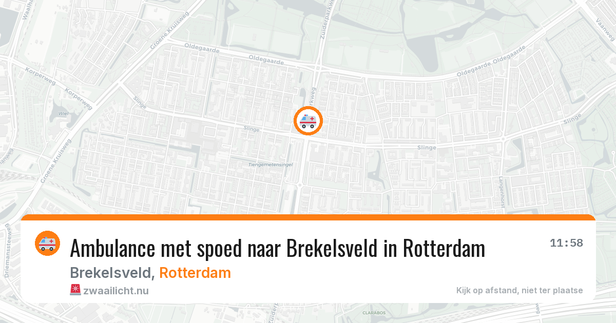Ambulance met spoed naar Brekelsveld in Rotterdam — 28 mei 2026