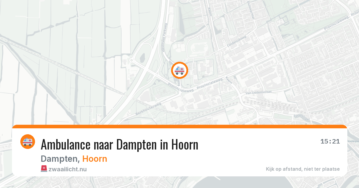 Ambulance naar Dampten in Hoorn — 8 mei 2026