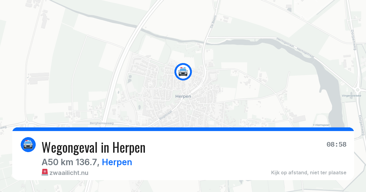 Wegongeval in Herpen — 30 jun 2026