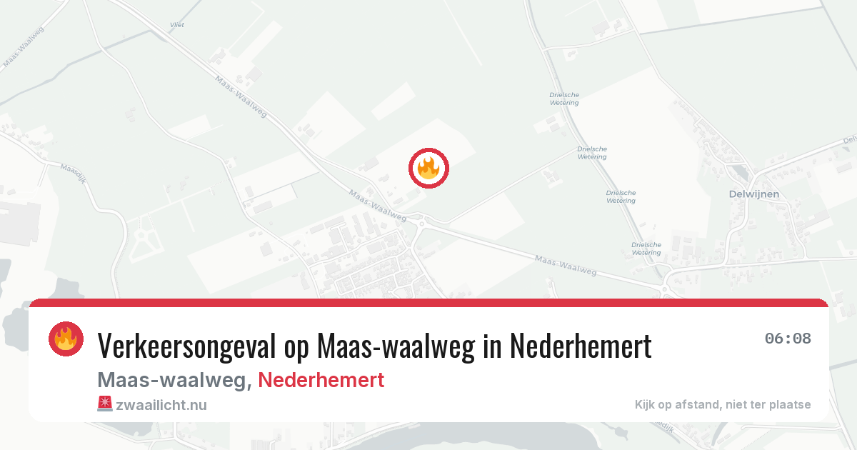Verkeersongeval op Maas-waalweg in Nederhemert — 19 feb 2026