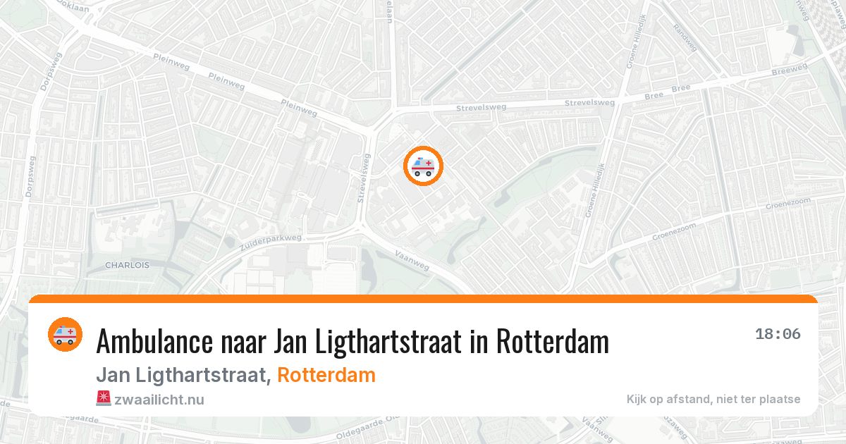 Ambulance naar Jan Ligthartstraat in Rotterdam — 13 jul 2026
