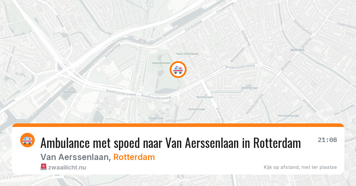 Ambulance met spoed naar Van Aerssenlaan in Rotterdam — 2 jun 2026