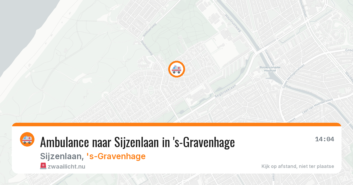 Ambulance naar Sijzenlaan in 's-Gravenhage — 11 jul 2026