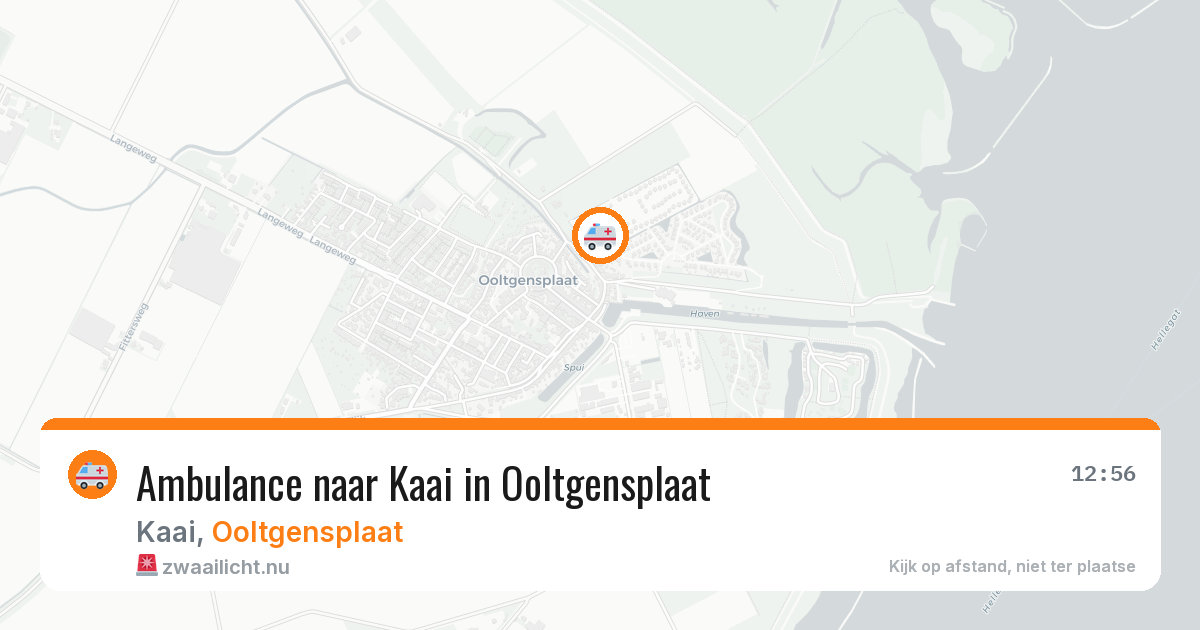 Ambulance naar Kaai in Ooltgensplaat — 26 jul 2026