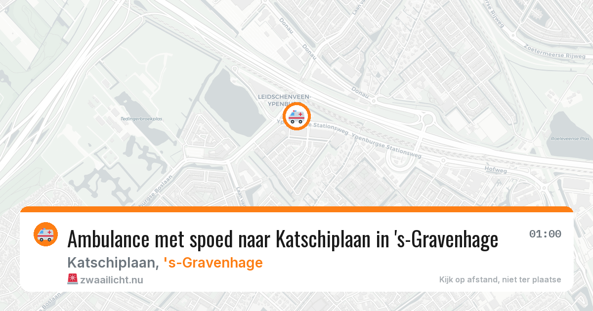 Ambulance met spoed naar Katschiplaan in 's-Gravenhage — 14 jul 2026