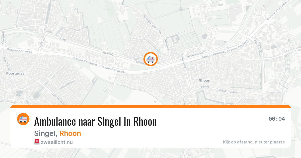 Ambulance naar Singel in Rhoon — 17 mrt 2026