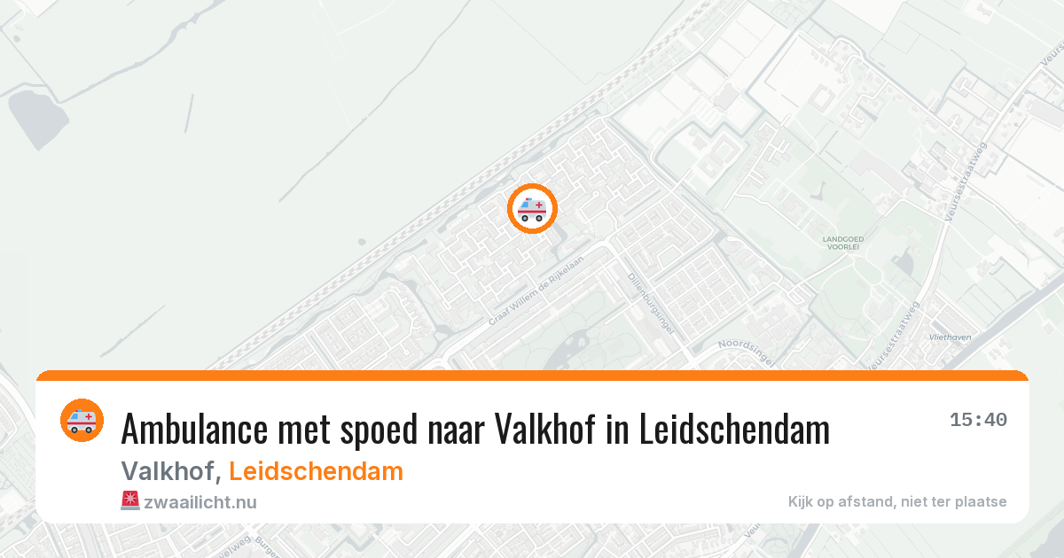 Ambulance met spoed naar Valkhof in Leidschendam — 5 mei 2026