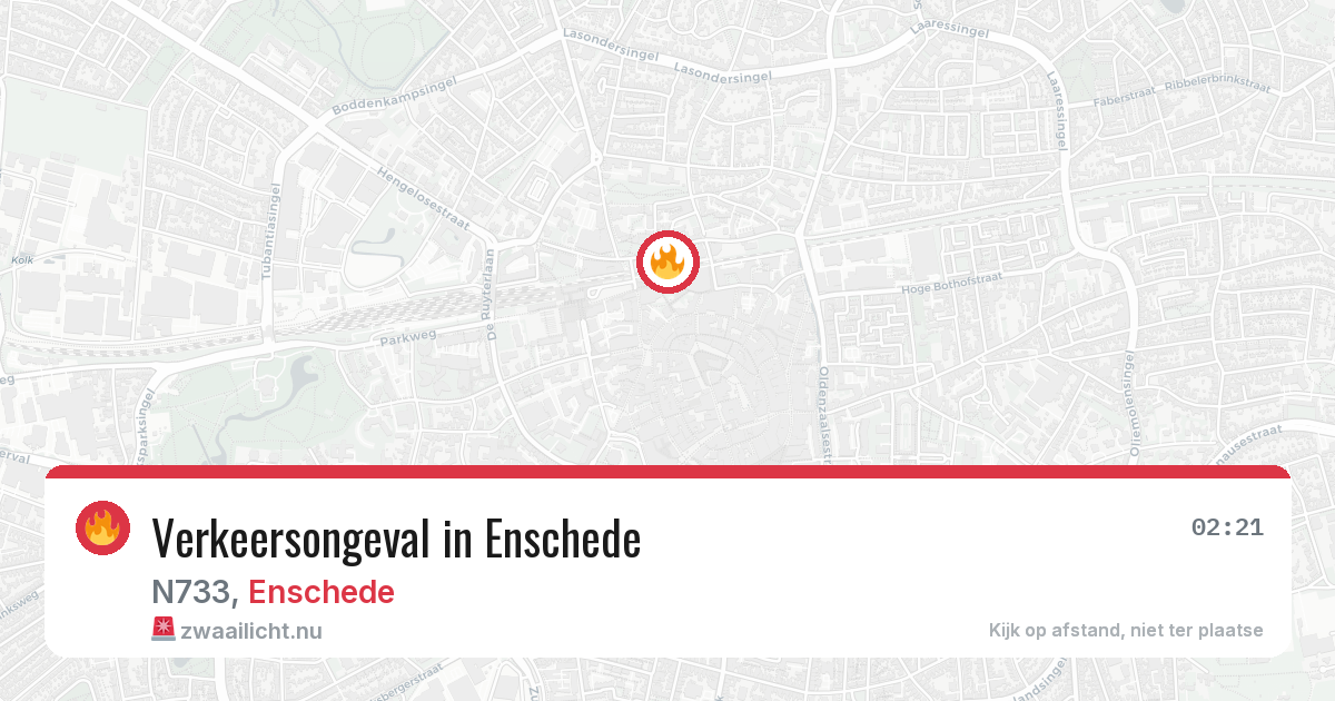 Verkeersongeval in Enschede — 22 mrt 2026
