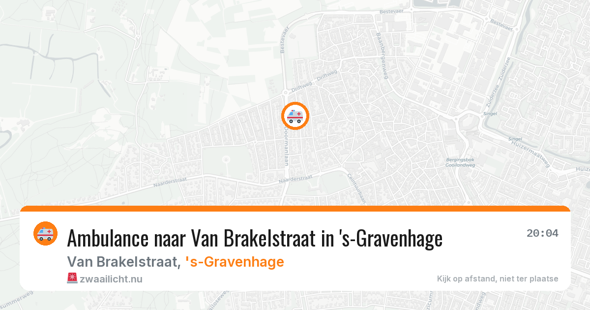 Ambulance naar Van Brakelstraat in 's-Gravenhage — 26 mrt 2026