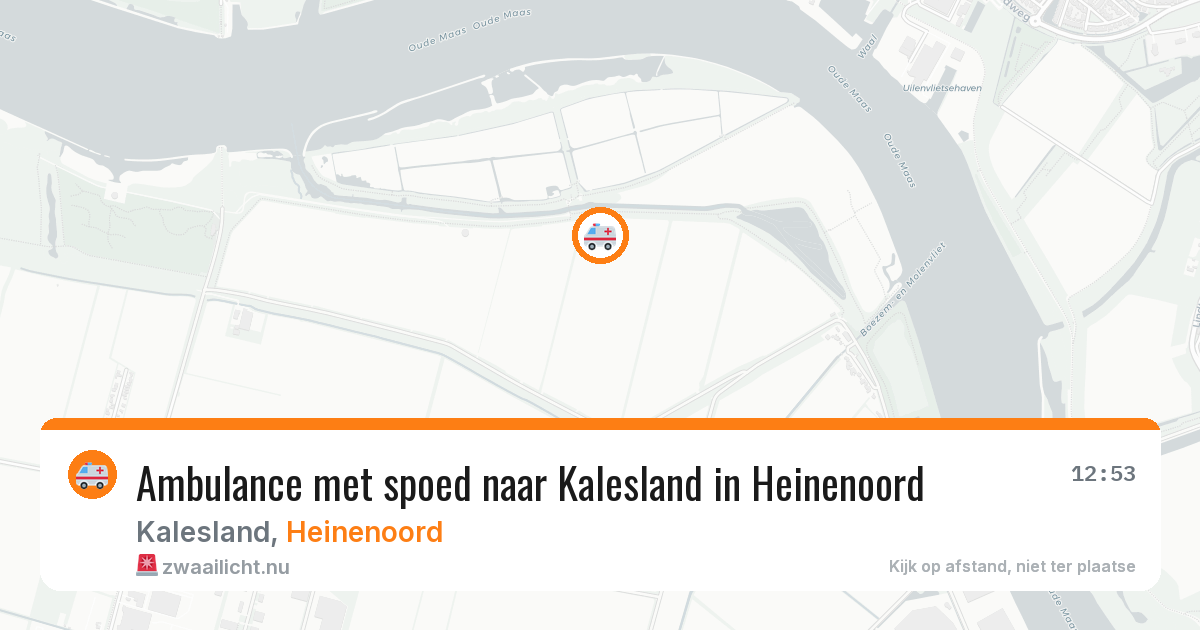 Ambulance met spoed naar Kalesland in Heinenoord — 19 jan 2026