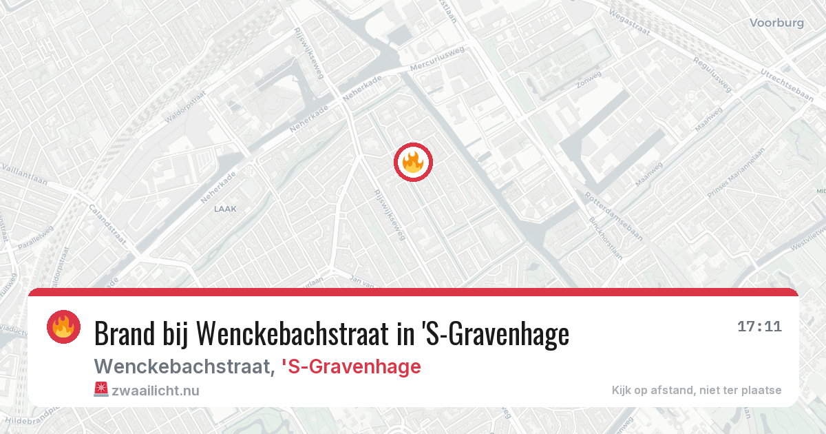 Brand bij Wenckebachstraat in 'S-Gravenhage — 27 mei 2026