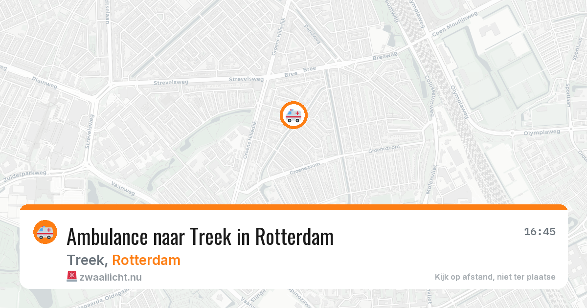 Ambulance naar Treek in Rotterdam — 30 mei 2026