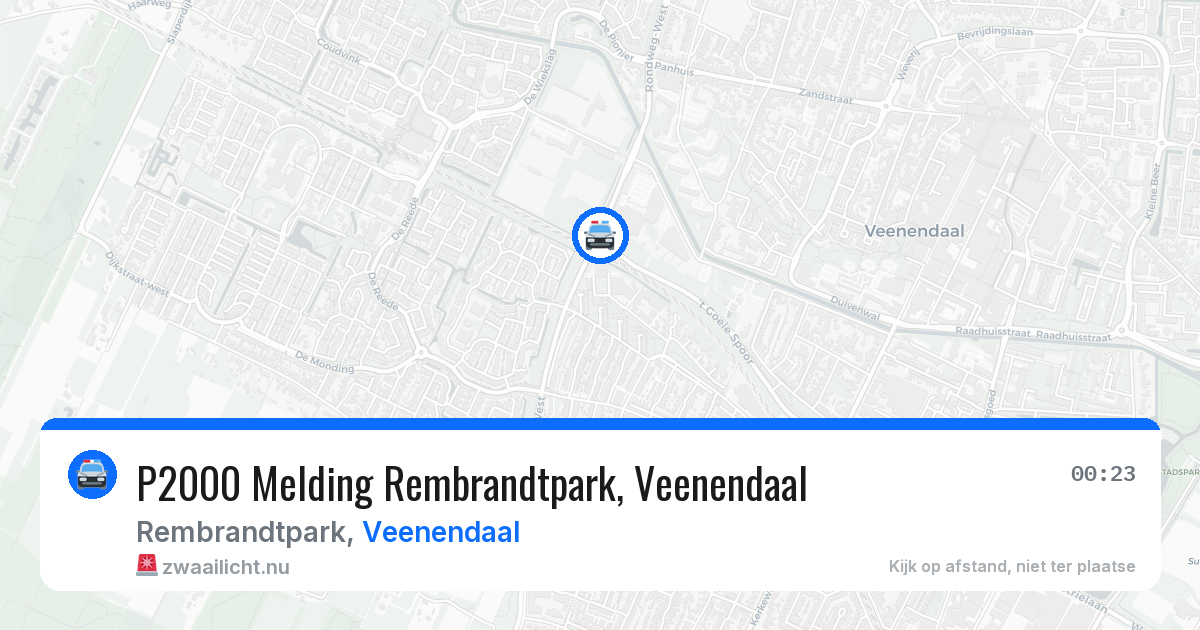 P2000 Melding Rembrandtpark, Veenendaal — 17 mei 2026