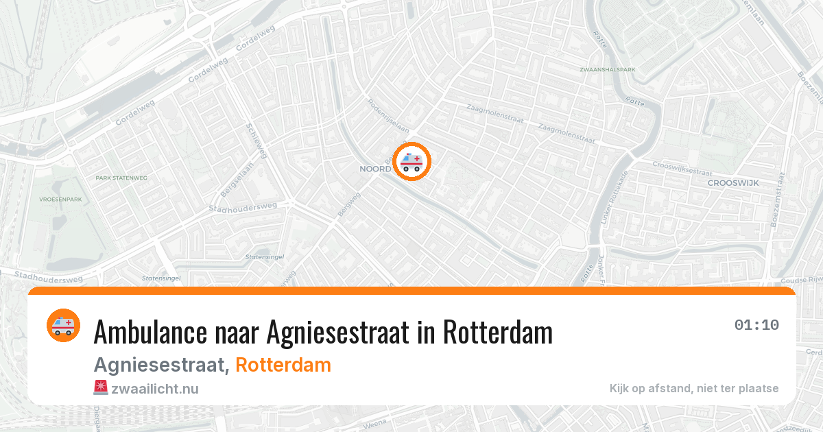 Ambulance naar Agniesestraat in Rotterdam — 11 jul 2026