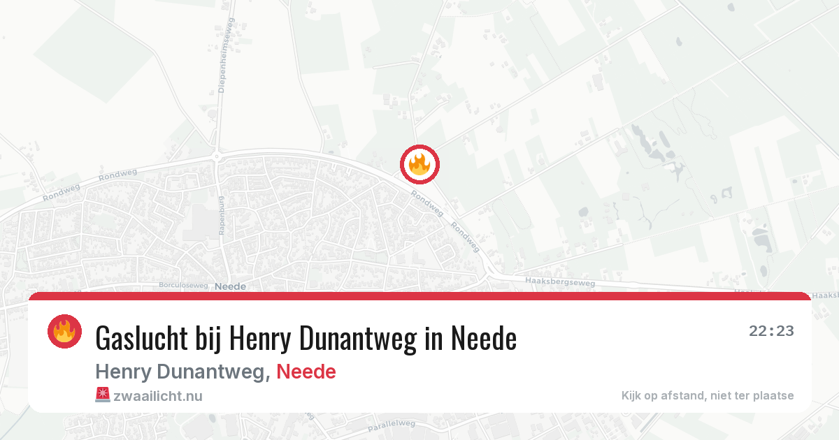Gaslucht bij Henry Dunantweg in Neede — 30 mei 2026