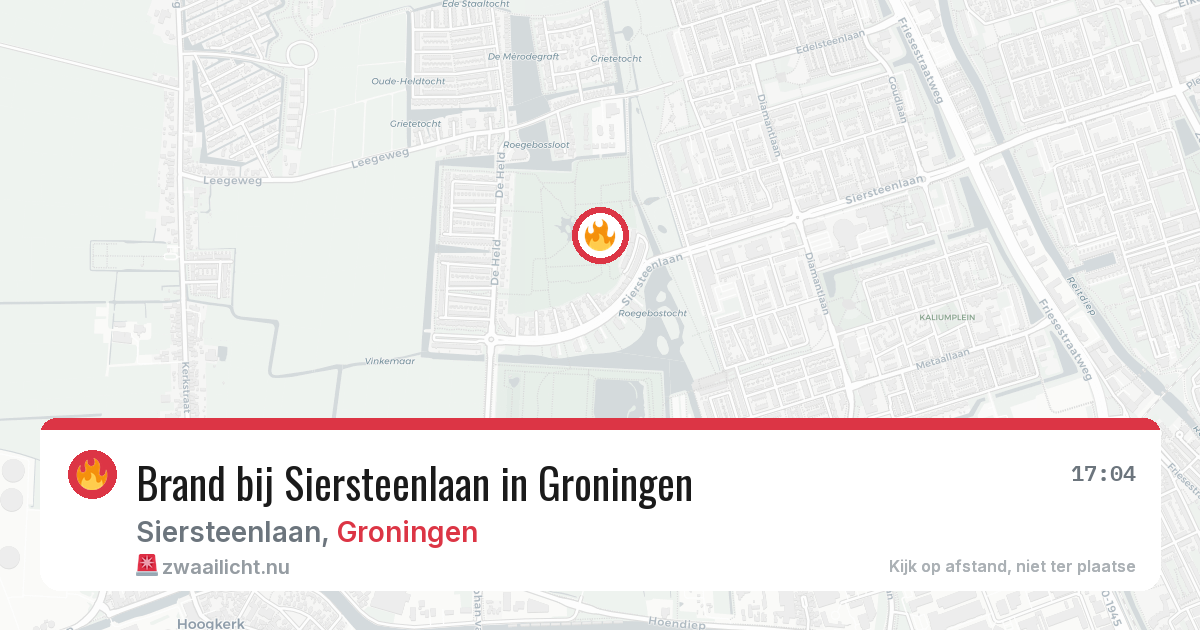 Brand bij Siersteenlaan in Groningen — 4 jun 2026