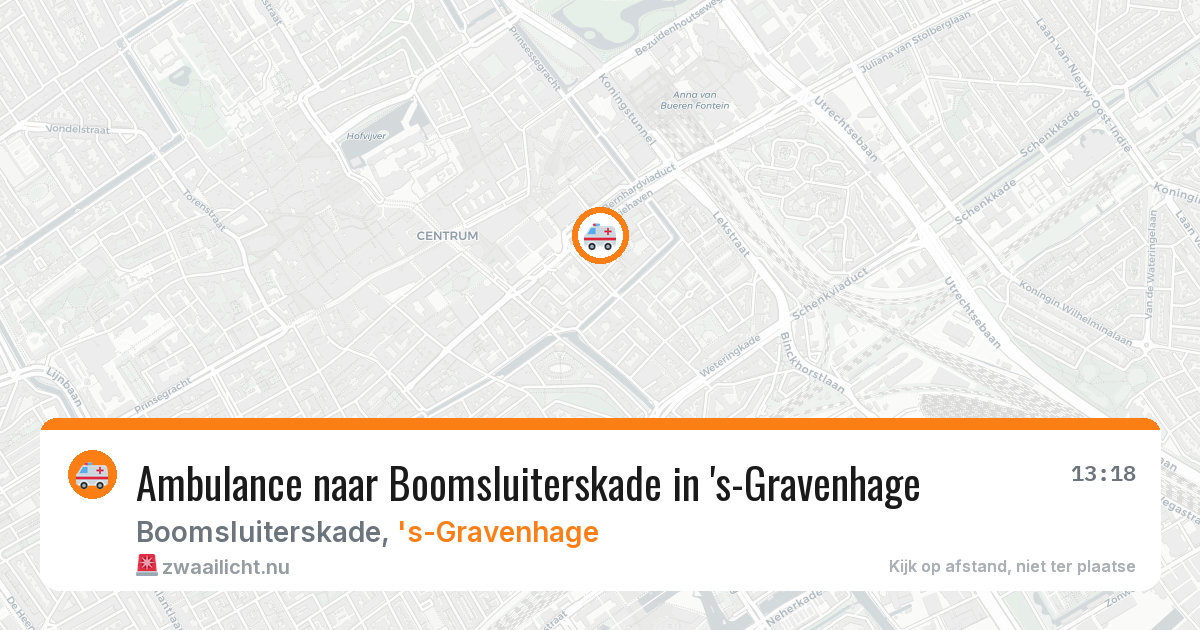 Ambulance naar Boomsluiterskade in 's-Gravenhage — 30 mrt 2026